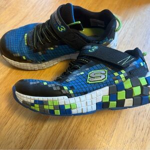 Skechers Kids' Blue & Green Minecraft sneakers